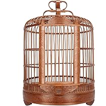 竹製鳥籠 上籠 並籠 Amazon.co.jp: 鳥かご ローリングスタンド、竹の鳥の飛行ケージ